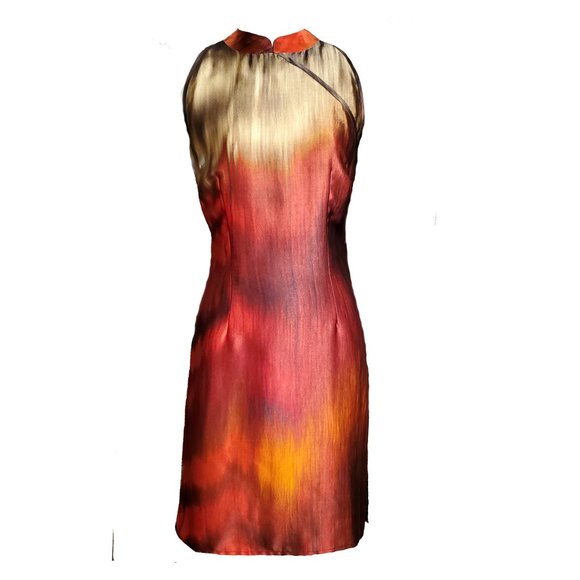 Rain Soaked Street Cheongsam/Qipao Style Dress - Picture 2 of 14